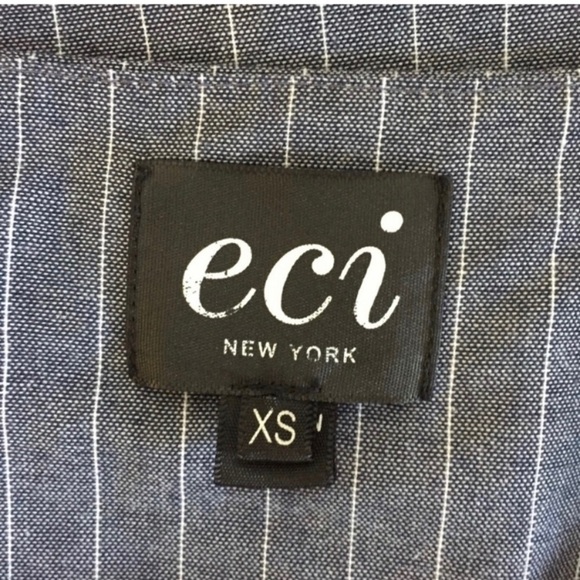 ECI Ruffle Sleeves Dress Gray Size XS - Picture 6 of 7